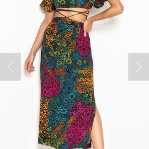 FARM Rio Colorful Floral Skirt Set Size: P / US- S